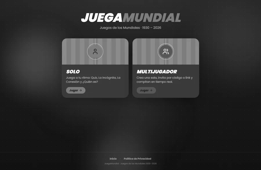 JuegaMundial — home