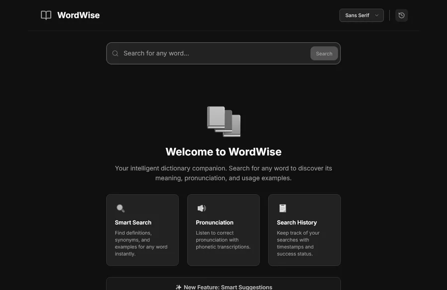 WordWise — home